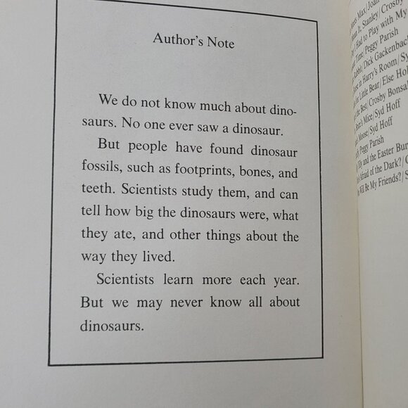 Dinosaur Time Peggy Parish Paperback Childrens Book HarperTrophy 1983 - Picture 8 of 8